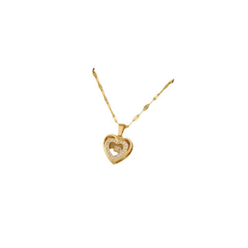 Double-layer Heart Pendant Necklace